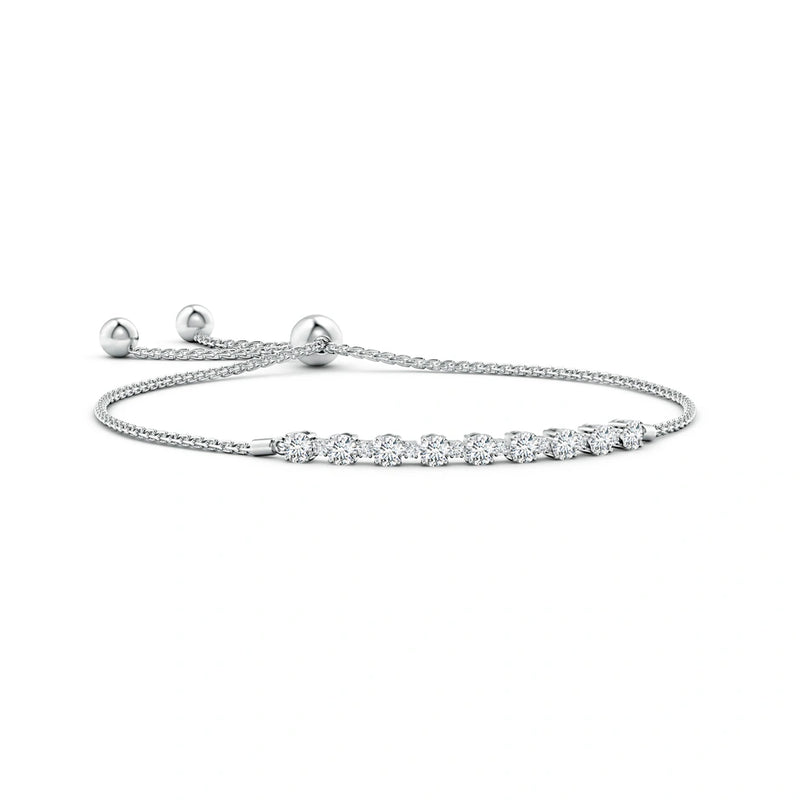 Diamond Tennis Adjustable Bracelet