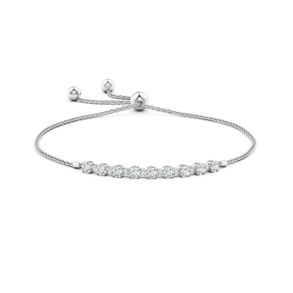 Diamond Tennis Adjustable Bracelet