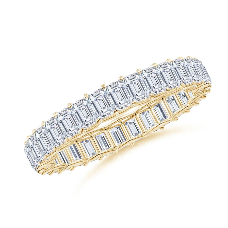Emerald-Cut Diamond Eternity Wedding Ring