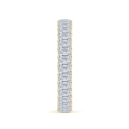 Emerald-Cut Diamond Eternity Wedding Ring