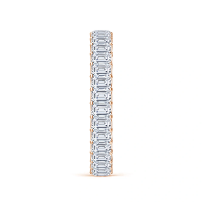 Emerald-Cut Diamond Eternity Wedding Ring