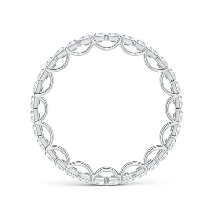 Emerald-Cut Diamond Eternity Wedding Ring