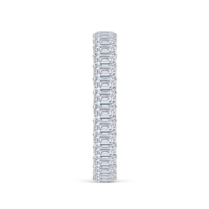 Emerald-Cut Diamond Eternity Wedding Ring