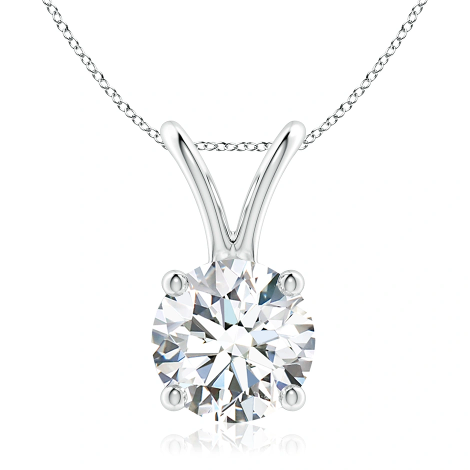 Round Diamond Solitaire Pendant