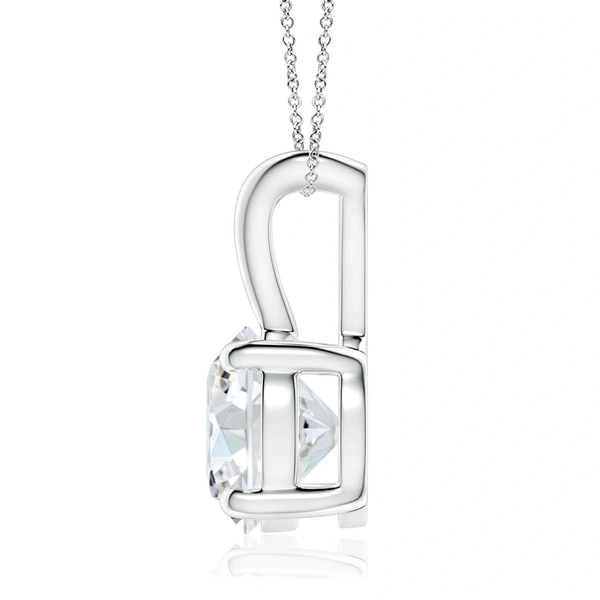 Round Diamond Solitaire Pendant
