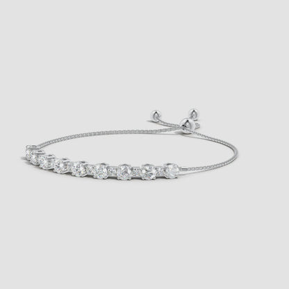 Diamond Tennis Adjustable Bracelet