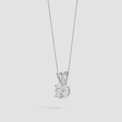 Round Diamond Solitaire Pendant